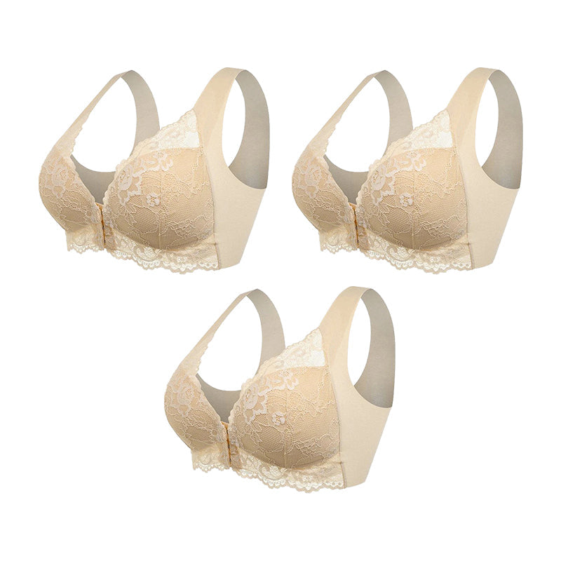 Valeria | Reggiseno Modellante con Chiusura Frontale (Confezione da 3)
