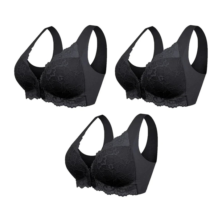 Valeria | Reggiseno Modellante con Chiusura Frontale (Confezione da 3)