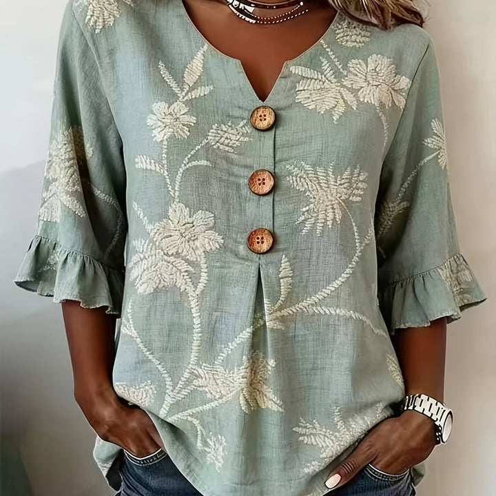 Elena | Blusa Leggera a Fiori