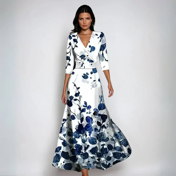Eliana™ | Elegante Vestito A-Line Floreale