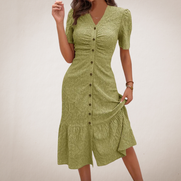Luciana | Elegante Abito Maxi Floreale