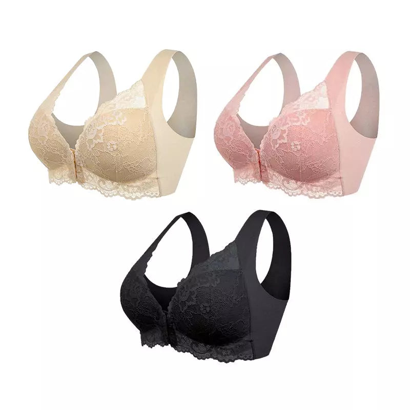 Valeria | Reggiseno Modellante con Chiusura Frontale (Confezione da 3)