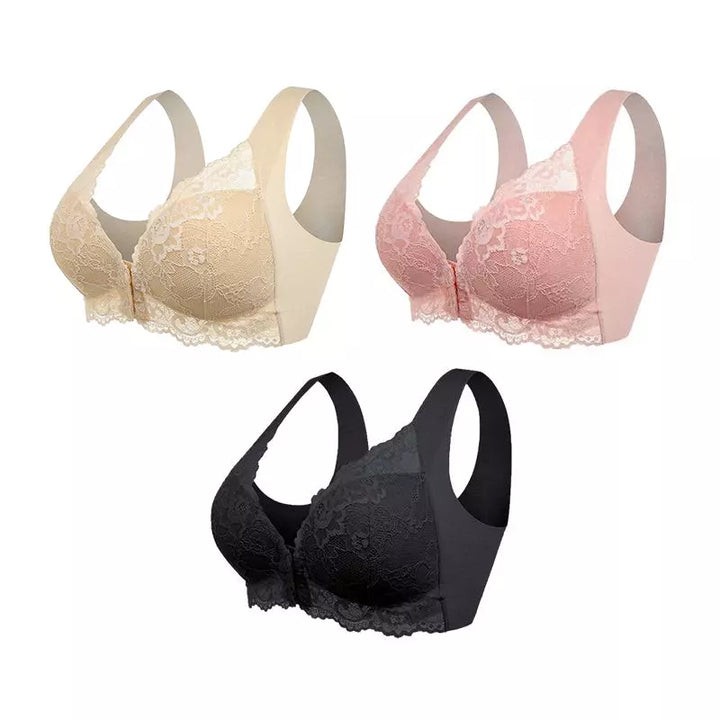 Valeria | Reggiseno Modellante con Chiusura Frontale (Confezione da 3)