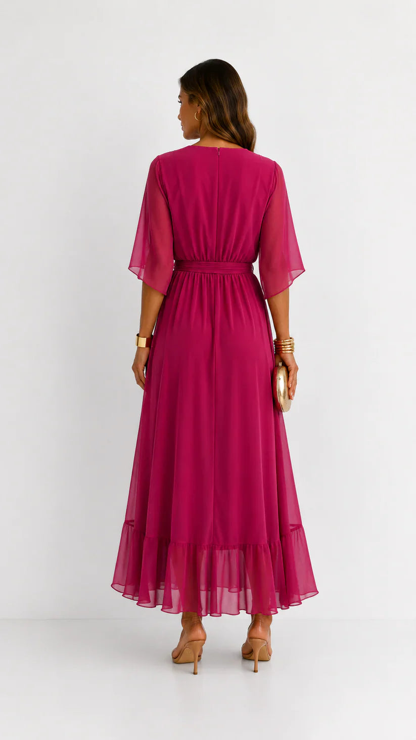 Léa | Abito Maxi in Chiffon