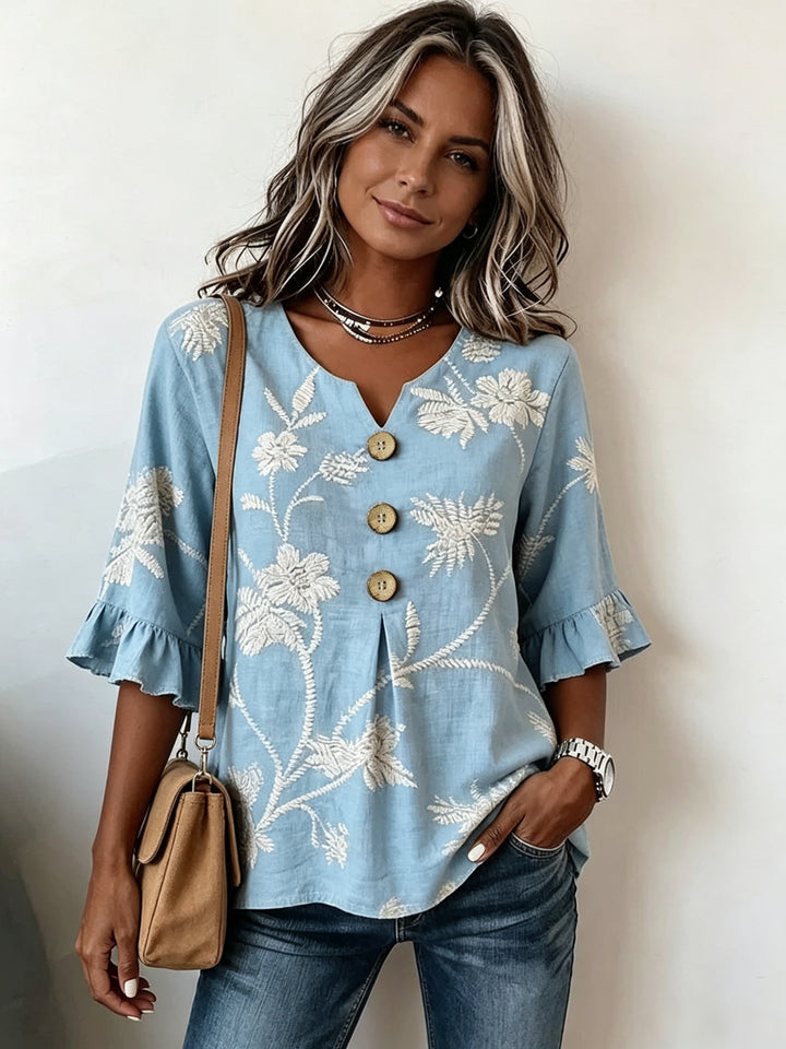 Elena | Blusa Leggera a Fiori