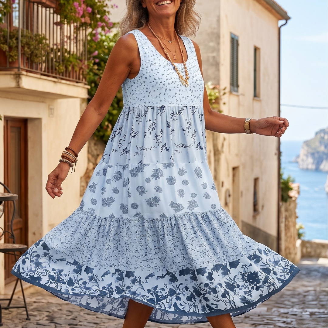 Alba | Abito Boho Senza Maniche
