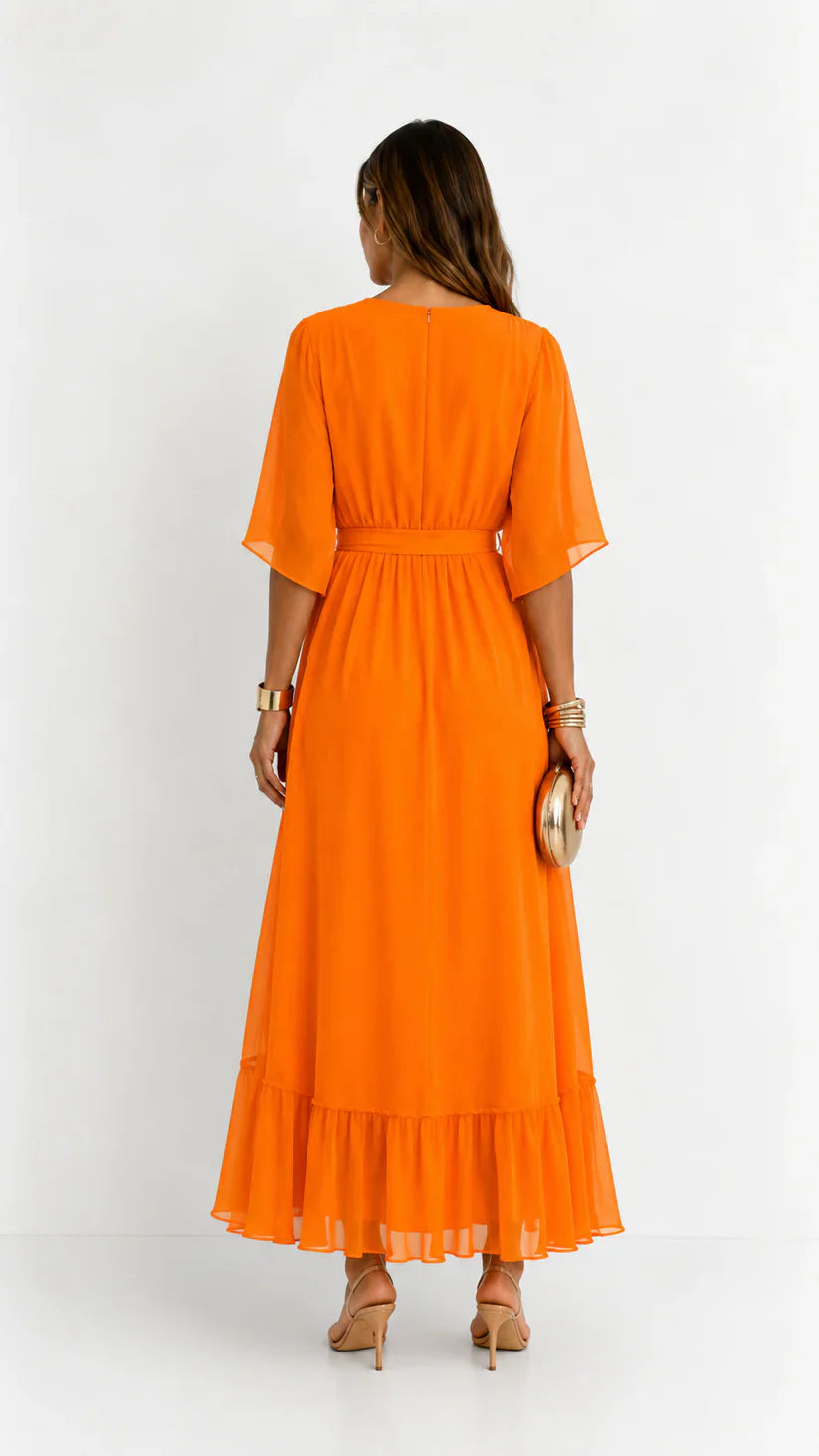 Léa | Abito Maxi in Chiffon