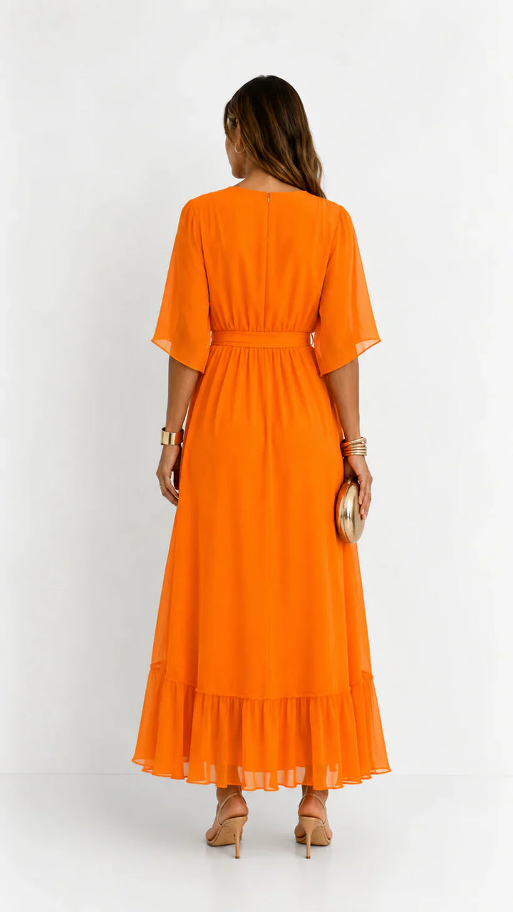 Léa | Abito Maxi in Chiffon