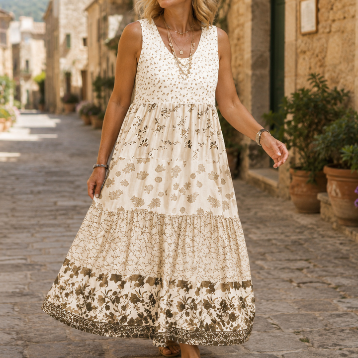 Alba | Abito Boho Senza Maniche