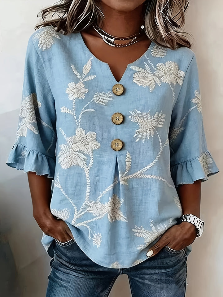 Elena | Blusa Leggera a Fiori