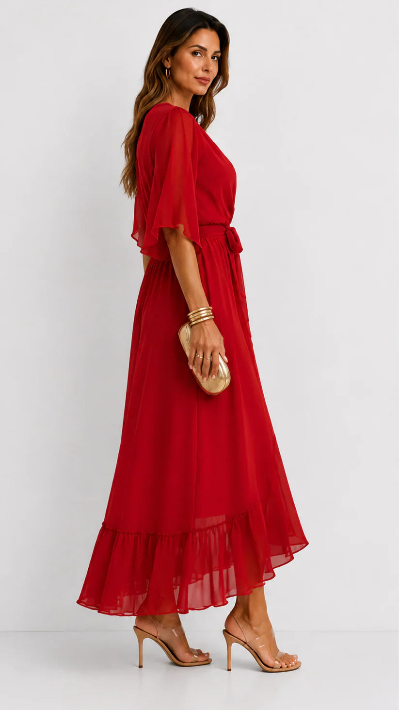 Léa | Abito Maxi in Chiffon