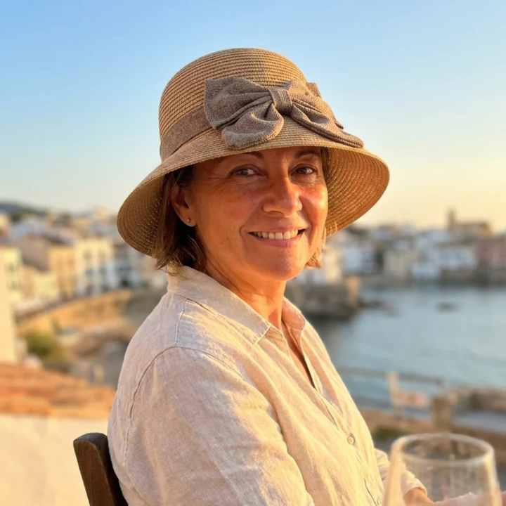 Adela™ | Cappello di paglia con fiocco