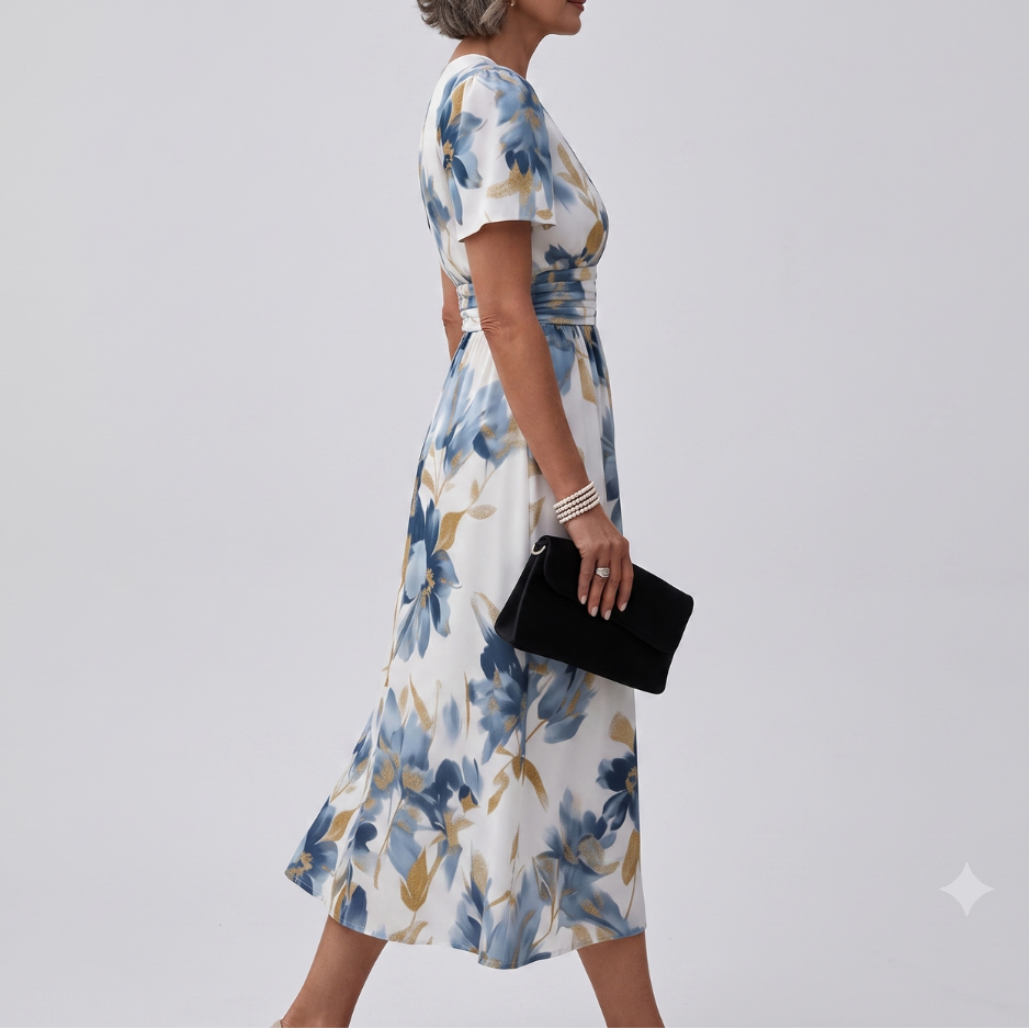 Lisa | Abito Midi Floreale