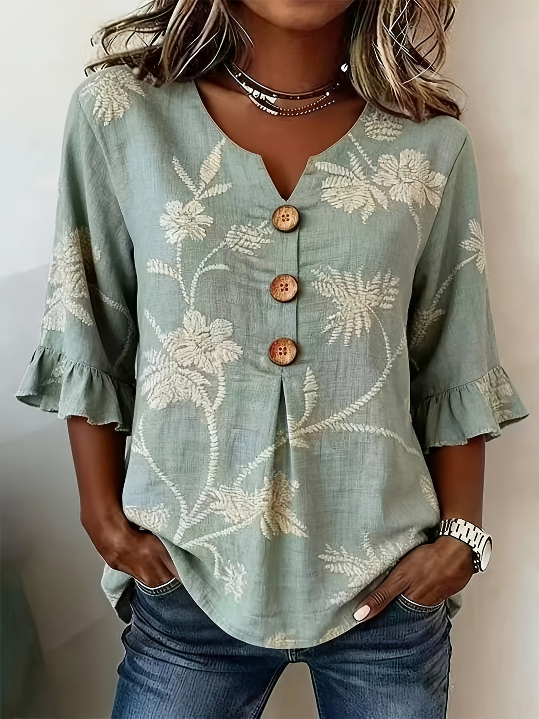 Elena | Blusa Leggera a Fiori