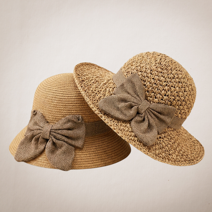 Adela™ | Cappello di paglia con fiocco