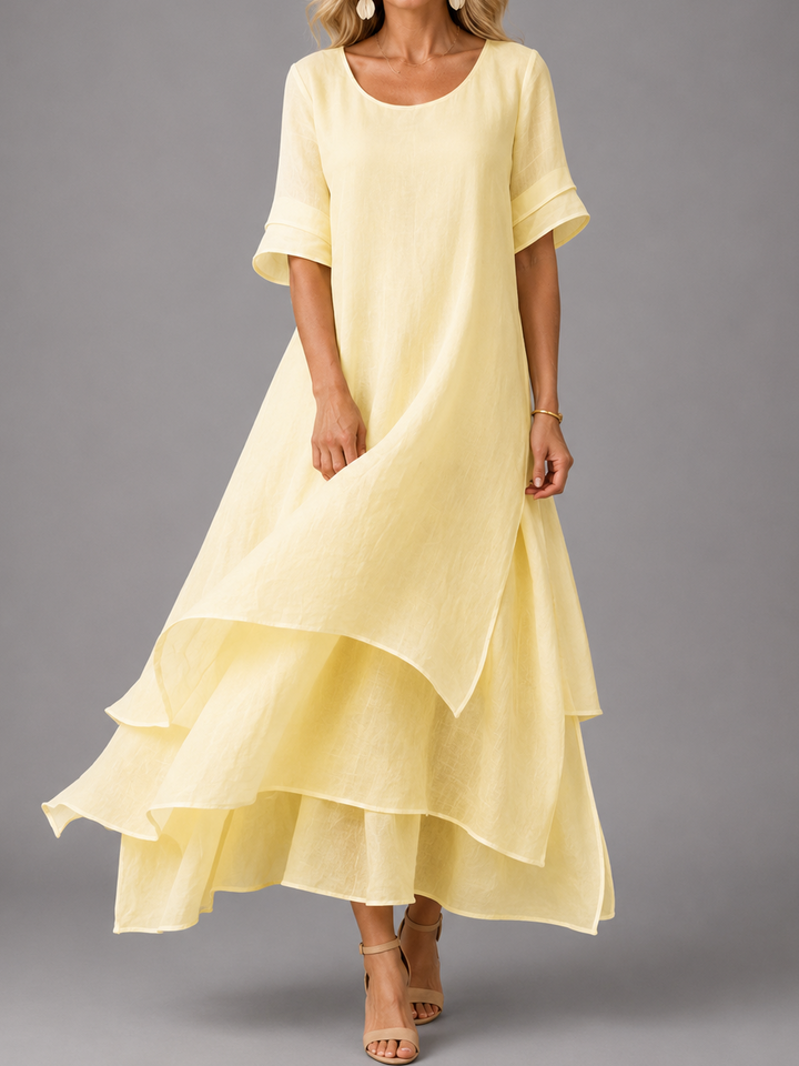 Caterina | Abito Maxi dalla Linea Fluida