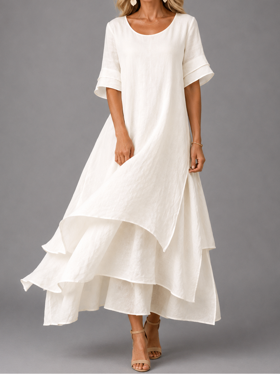 Caterina | Abito Maxi dalla Linea Fluida