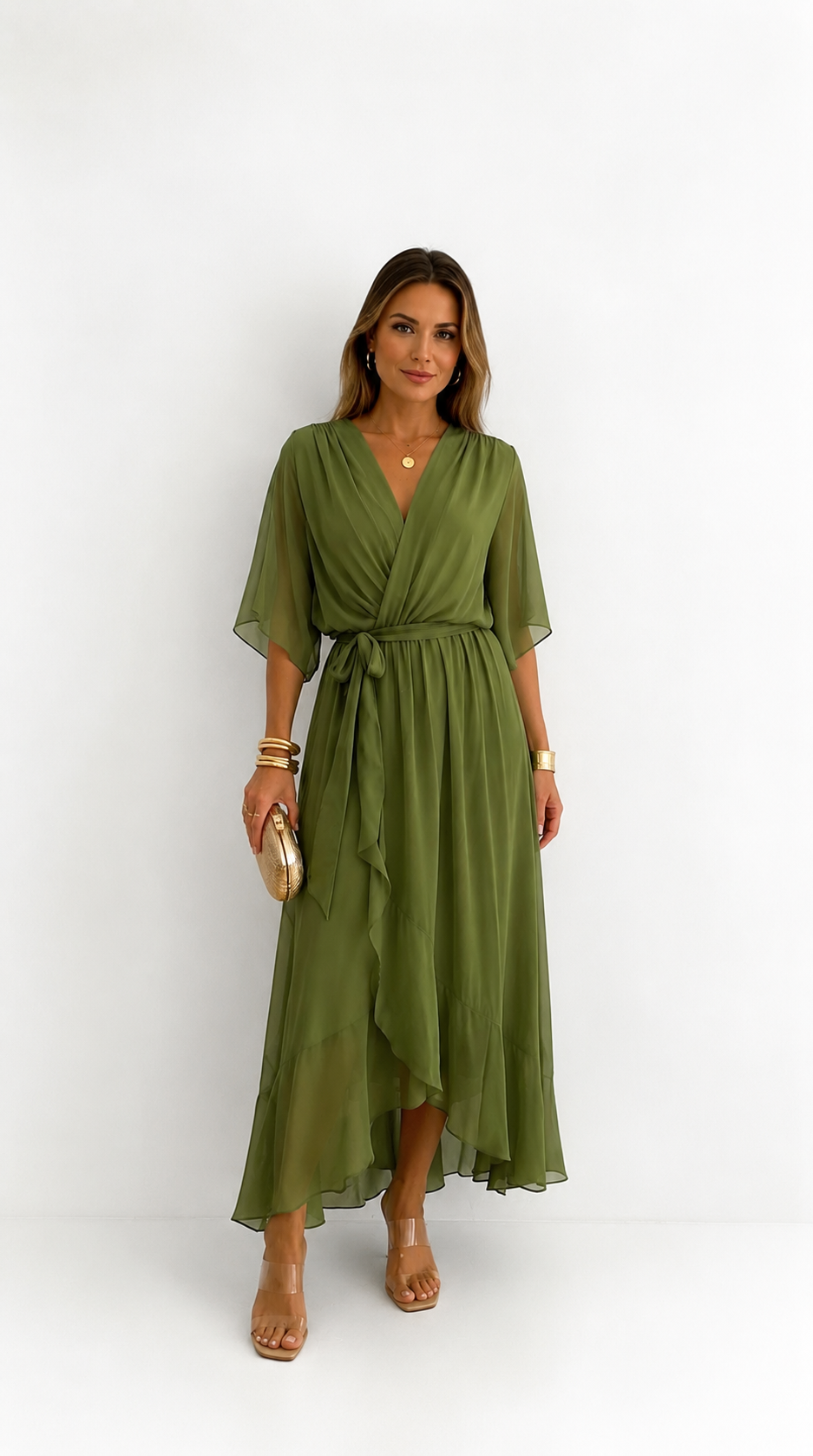 Léa | Abito Maxi in Chiffon