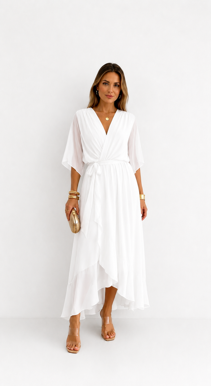 Léa | Abito Maxi in Chiffon