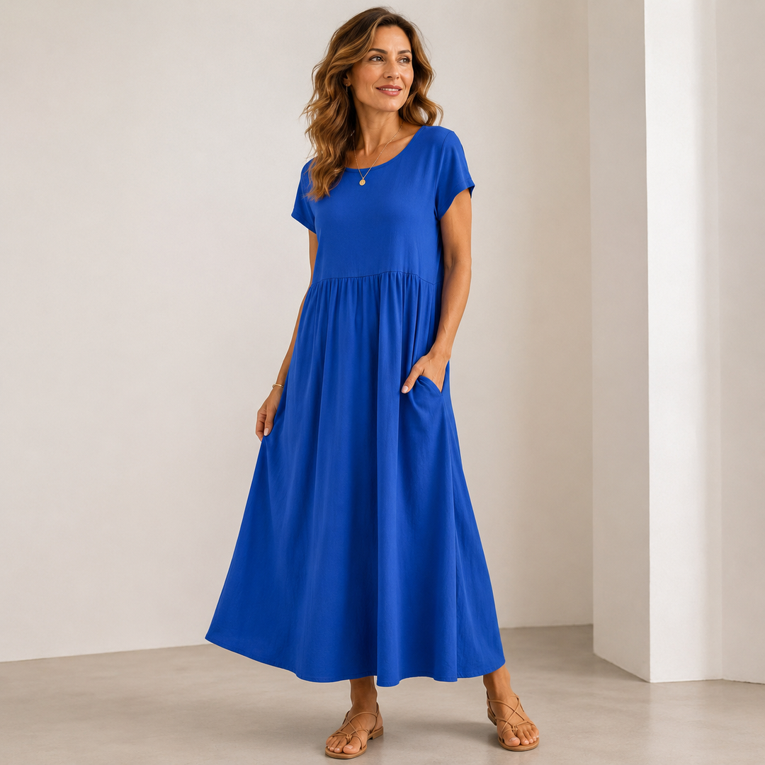 Gabrielle | Abito midi fluido dall'eleganza senza tempo
