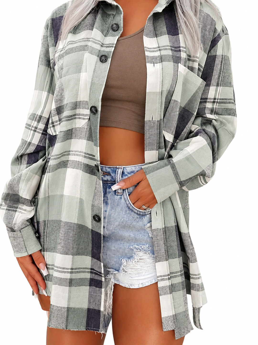 Ginevra | Camicia a Quadri dallo Stile Rilassato