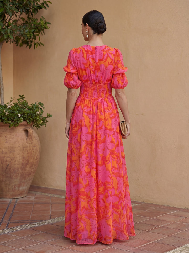 Claire | Abito Lungo dai Colori Vibranti