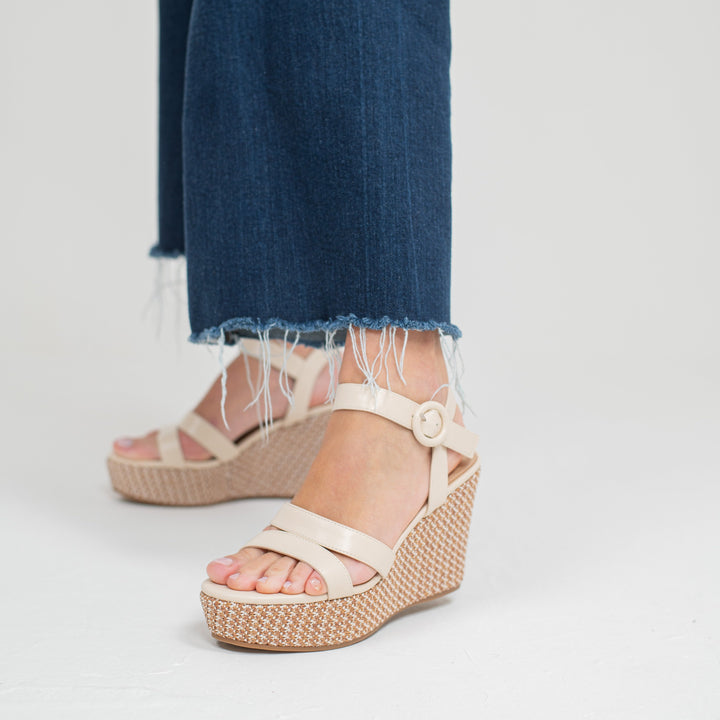 Rossella | Sandali con Zeppa Intrecciata