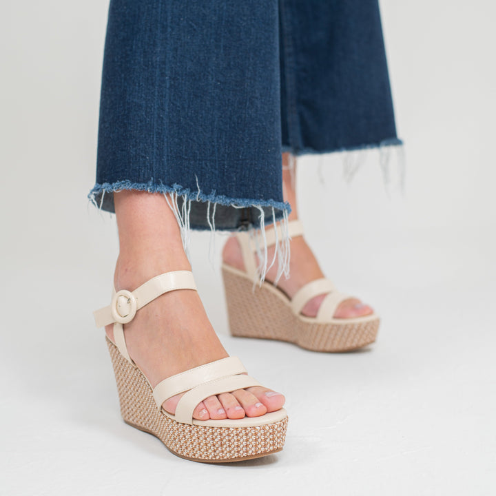 Rossella | Sandali con Zeppa Intrecciata