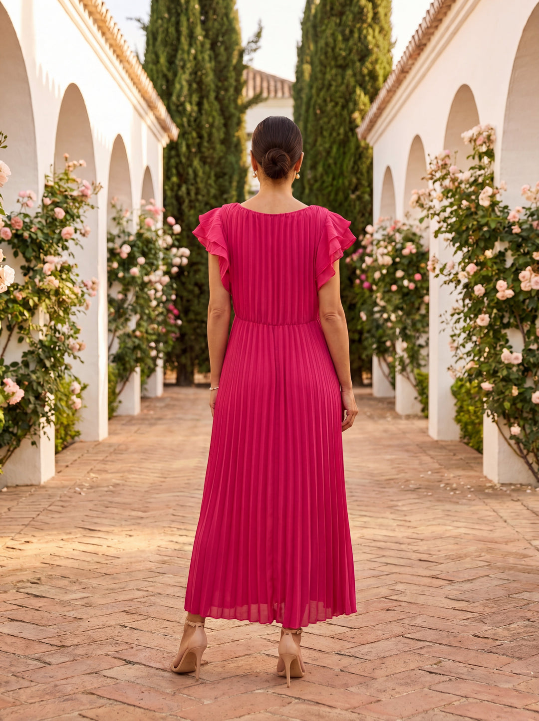 Gloria | Abito Drappeggiato dall'Eleganza Raffinata