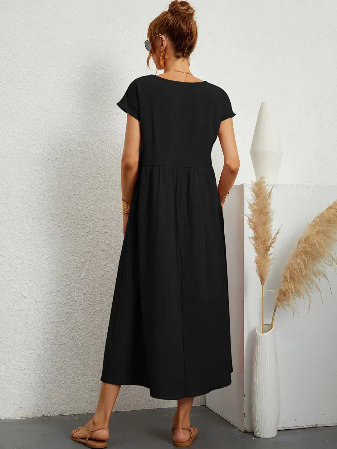 Gabrielle | Abito midi fluido dall'eleganza senza tempo