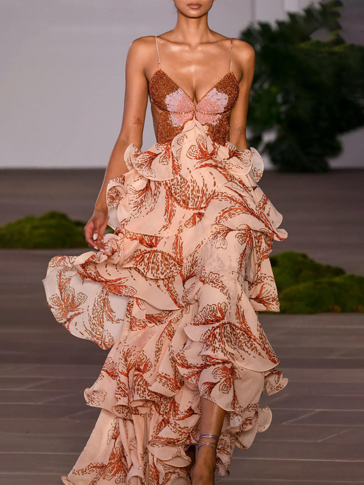 La Scintilla | Abito Maxi Papillon Signature