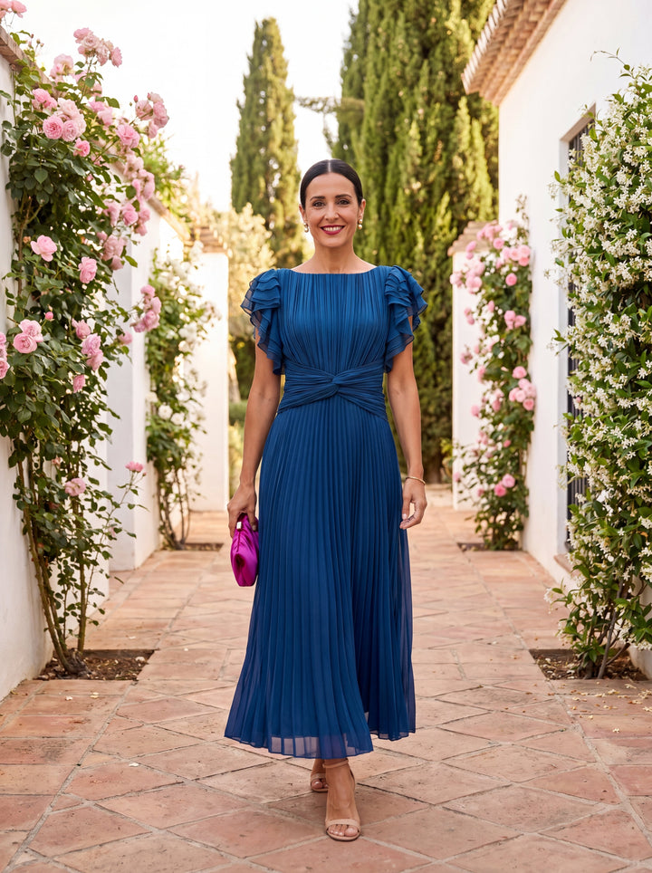Gloria | Abito Drappeggiato dall'Eleganza Raffinata