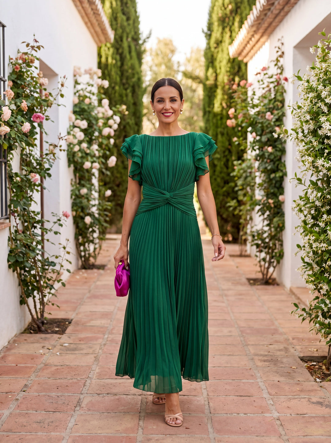 Gloria | Abito Drappeggiato dall'Eleganza Raffinata