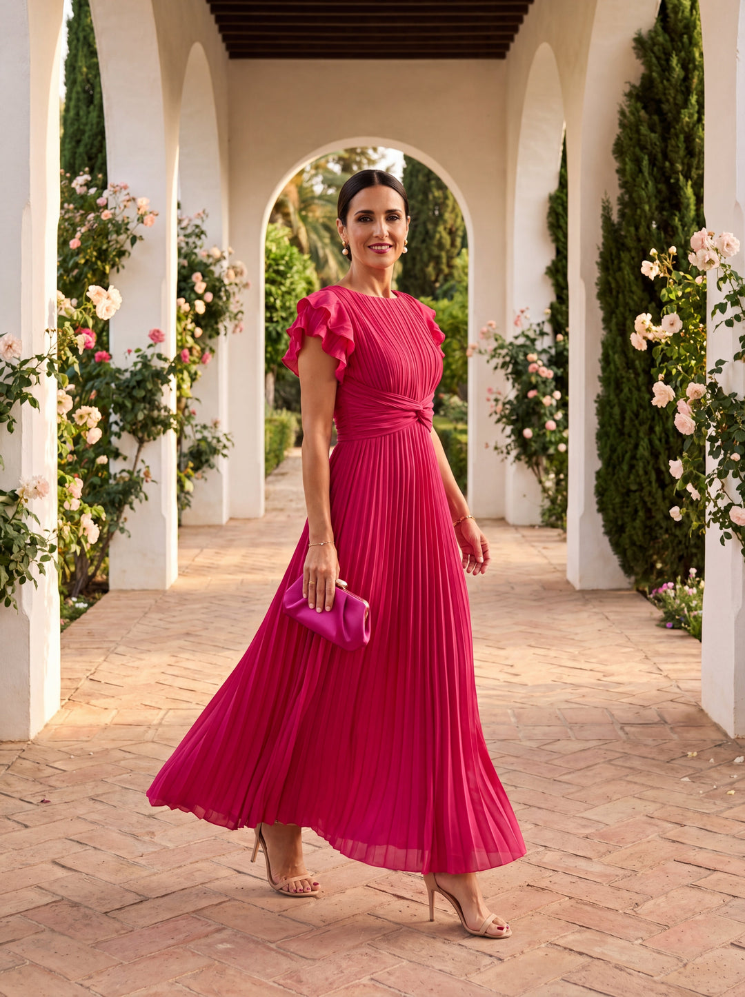 Gloria | Abito Drappeggiato dall'Eleganza Raffinata