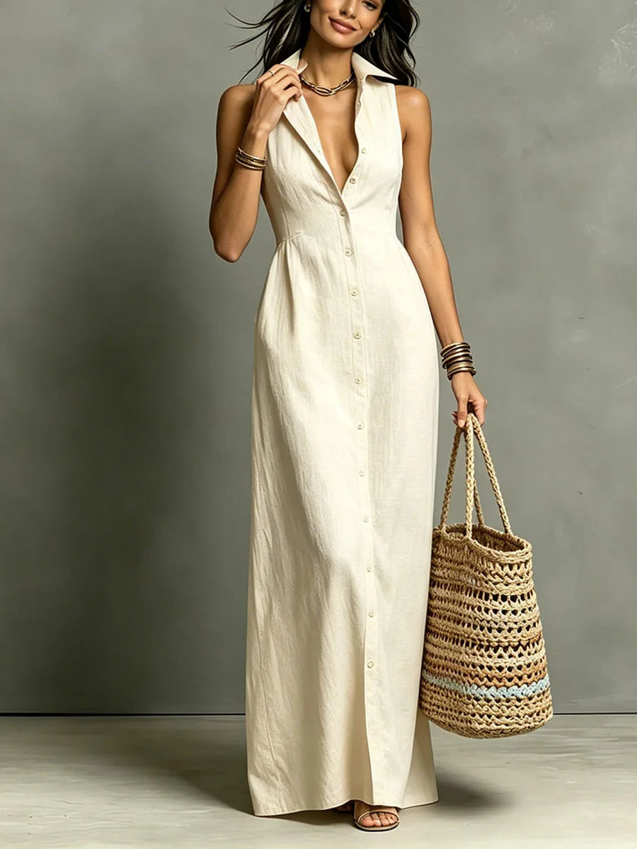 Isabella | Elegante Abito Camicia Lungo