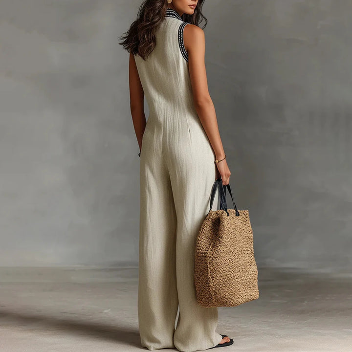 Valentina | Elegante Tuta in Cotone e Lino