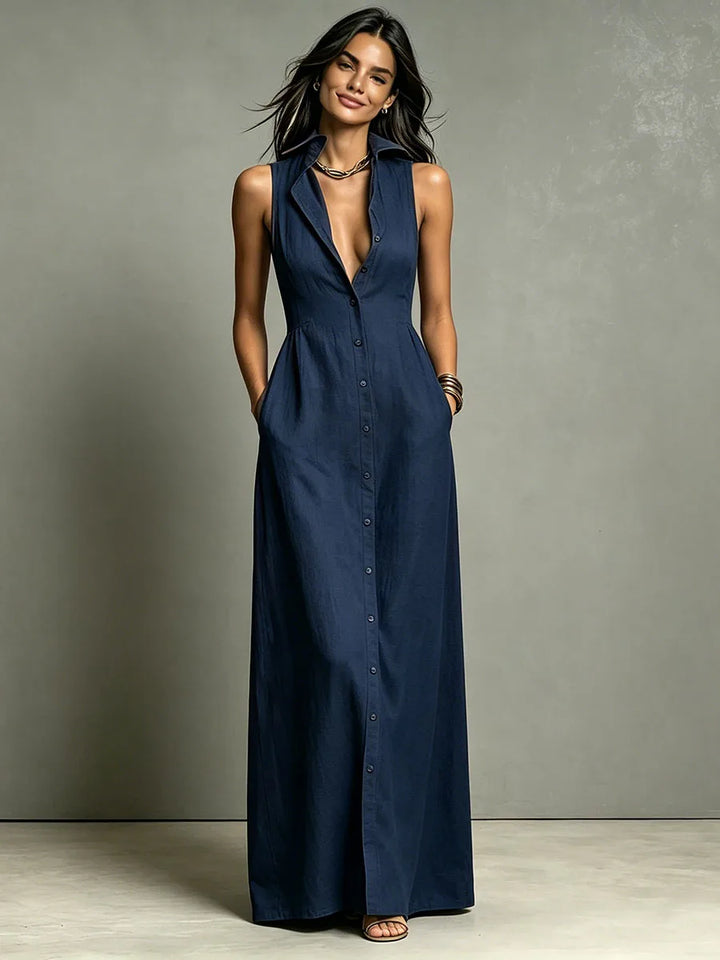 Isabella | Elegante Abito Camicia Lungo