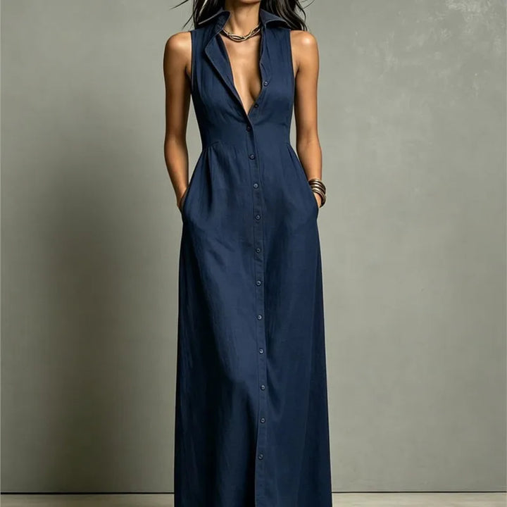 Isabella | Elegante Abito Camicia Lungo