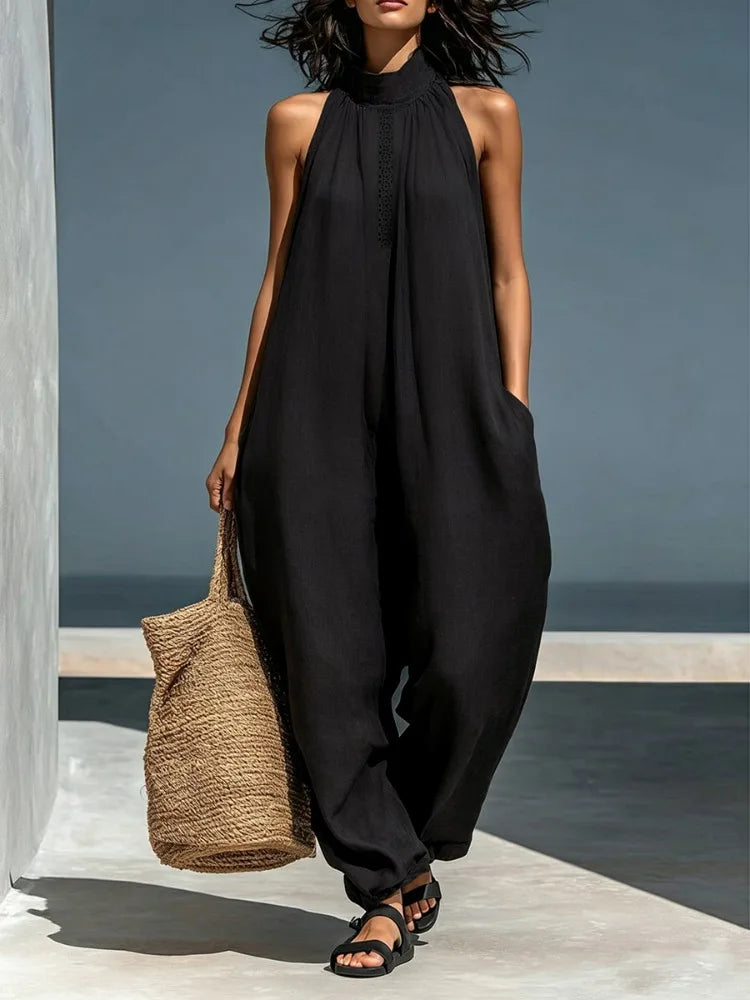 Camilla | Tuta Elegante con Collo Alto
