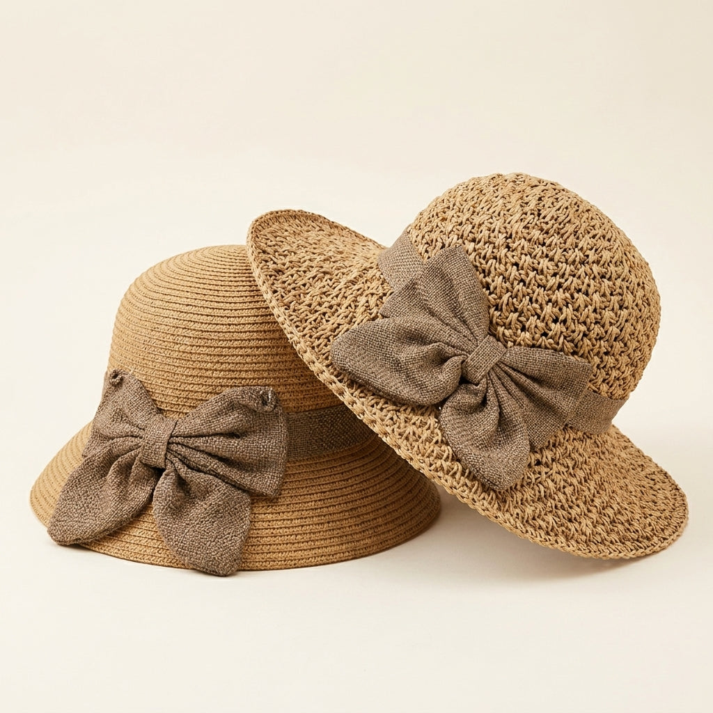 Adela™ | Cappello di paglia con fiocco