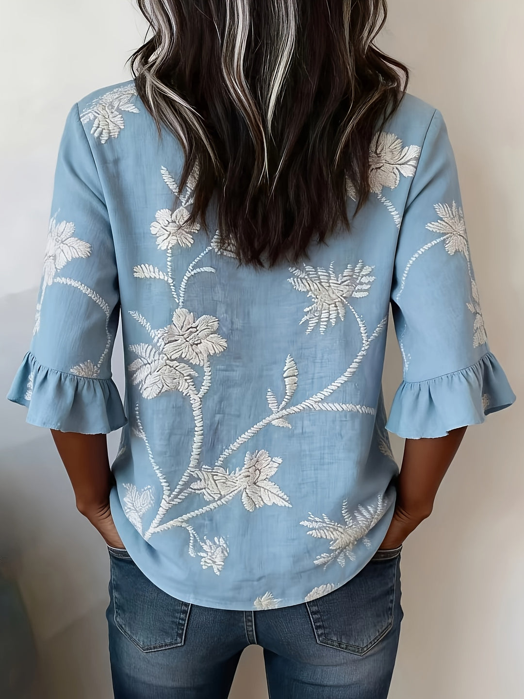 Elena | Blusa Leggera a Fiori