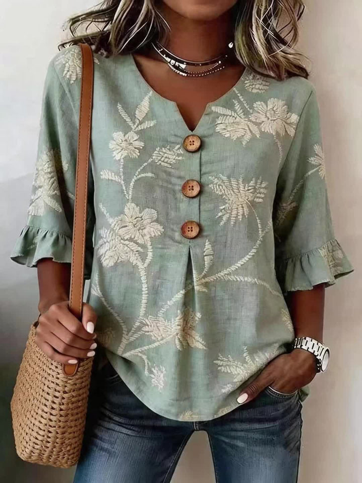 Elena | Blusa Leggera a Fiori