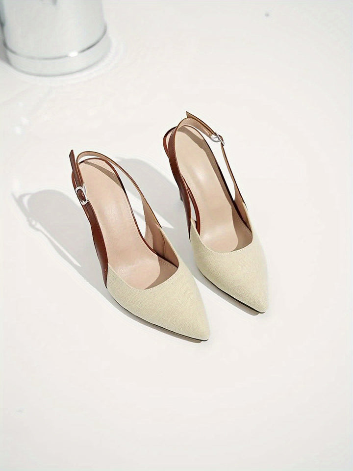 Gemini ha detto Amélie™ | Tacchi Slingback a Contrasto
