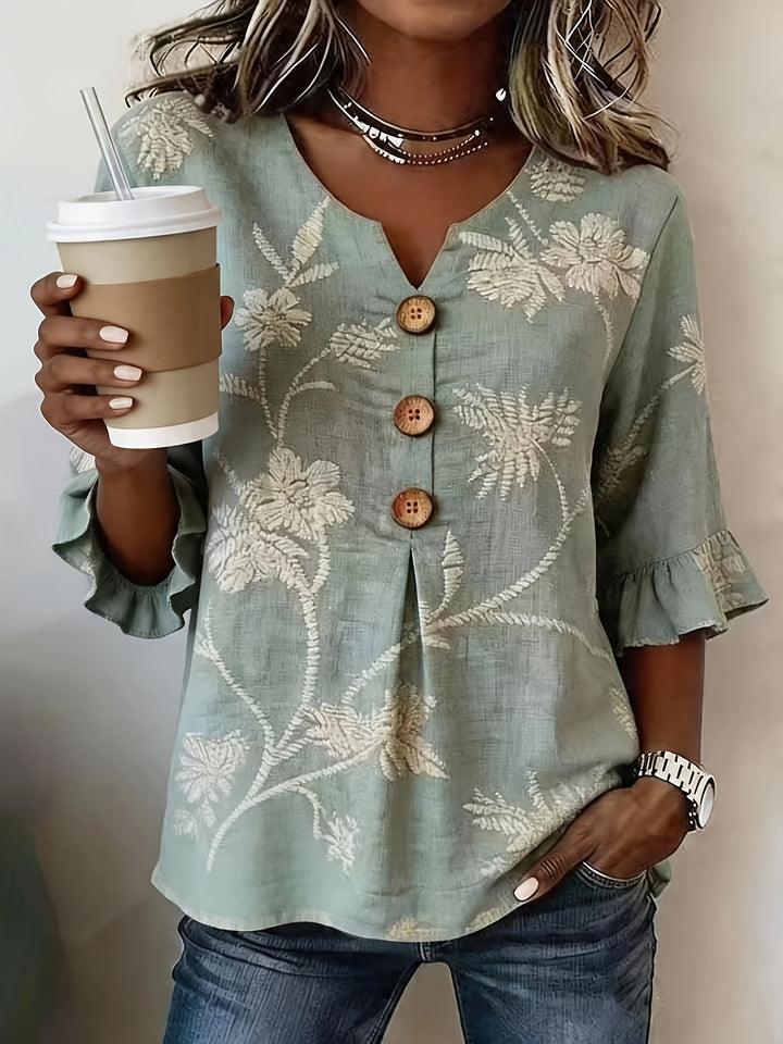 Elena | Blusa Leggera a Fiori