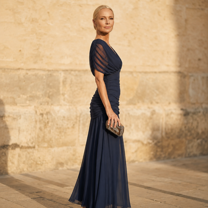 Avery | Elegante abito blu