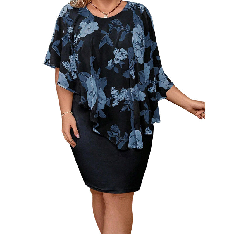 Vittoria | Elegante abito midi con stampa floreale