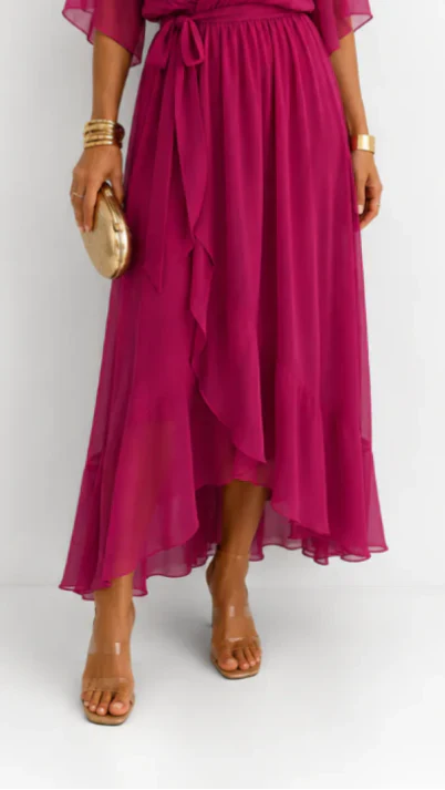 Léa | Abito Maxi in Chiffon