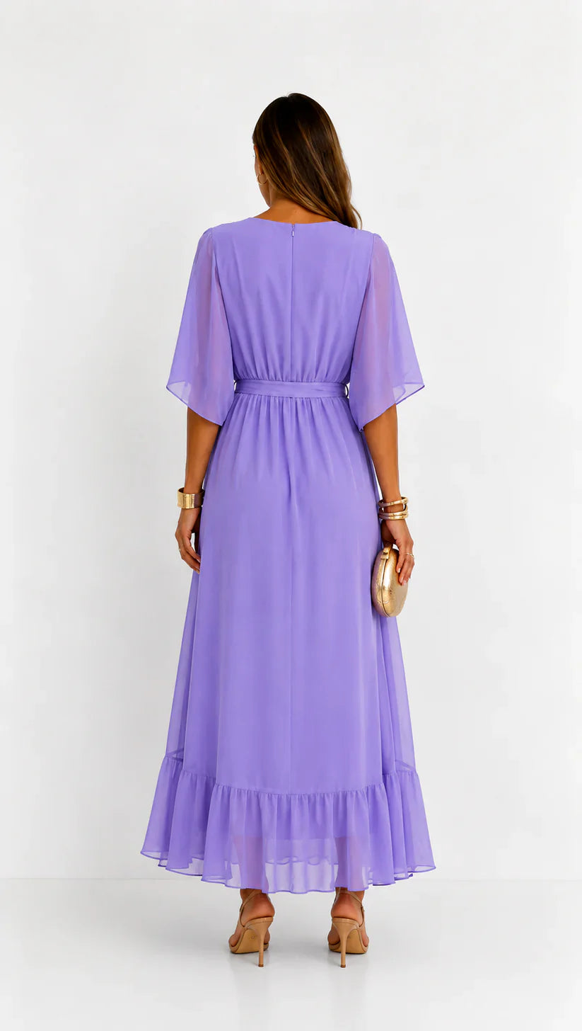 Léa | Abito Maxi in Chiffon